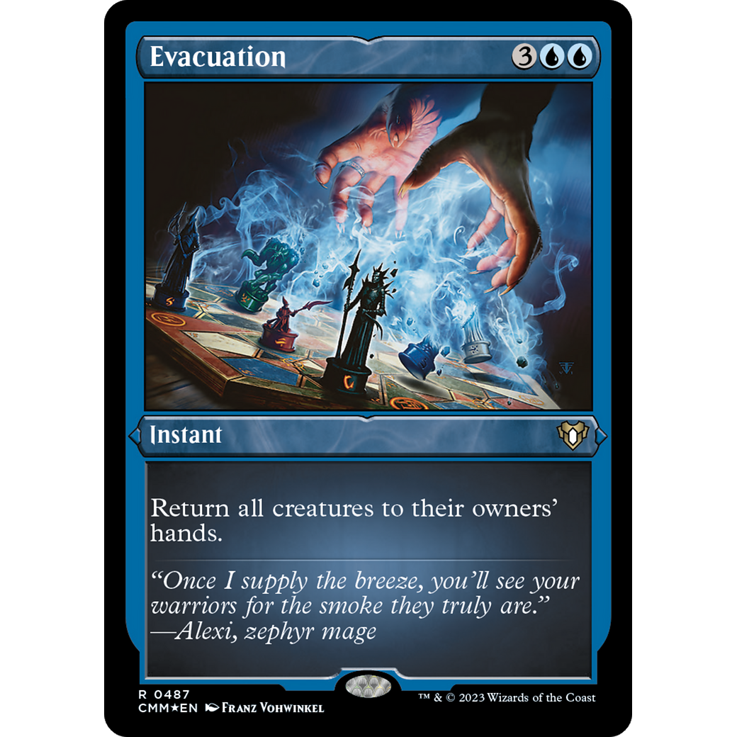 Evacuation (CMM-487) - Commander Masters Etched Foil