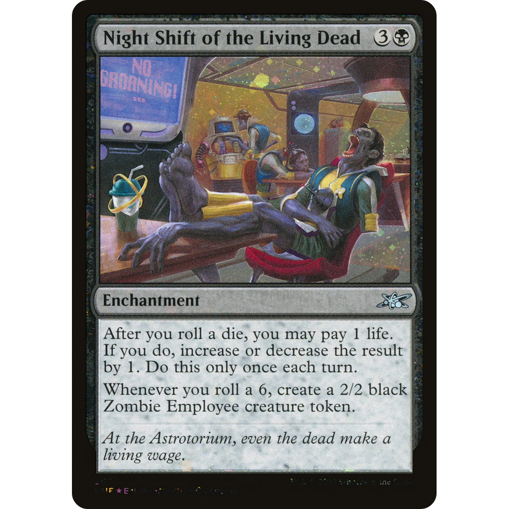 Night Shift of the Living Dead (Galaxy Foil) (UNF-367) - Unfinity Foil