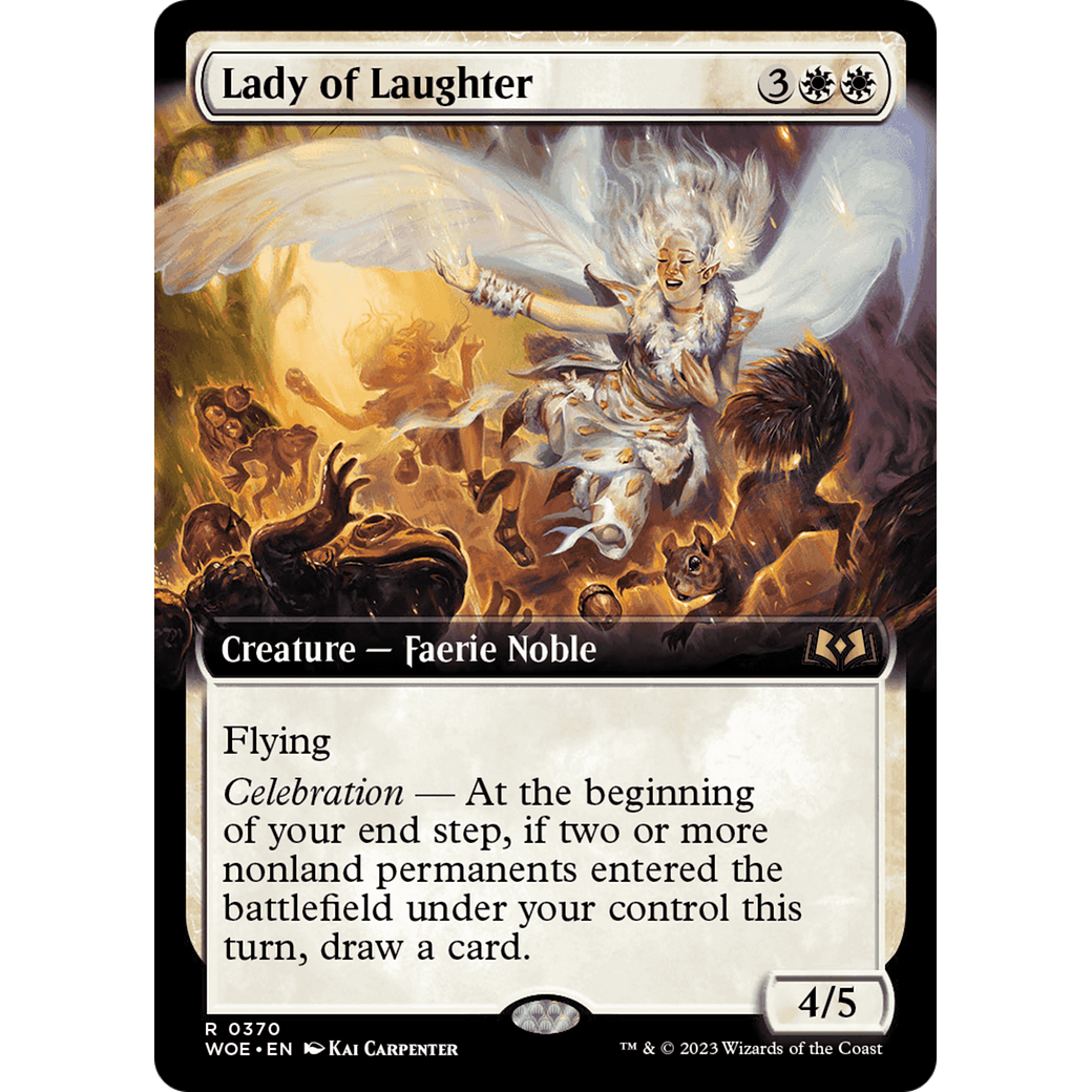 Lady of Laughter (WOE-370) - Wilds of Eldraine: (Extended Art) Foil