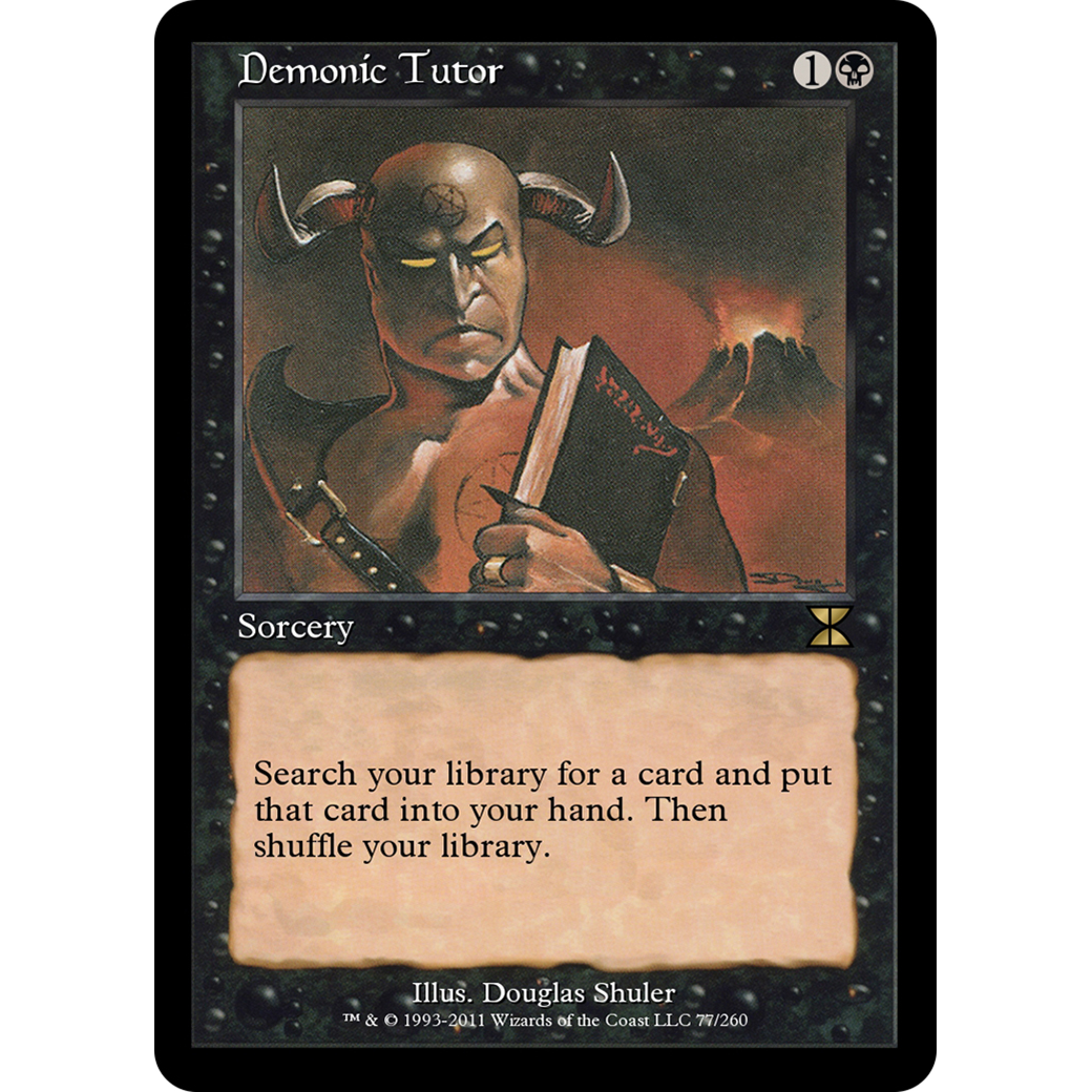 Demonic Tutor (ME4-077) - Masters Edition IV