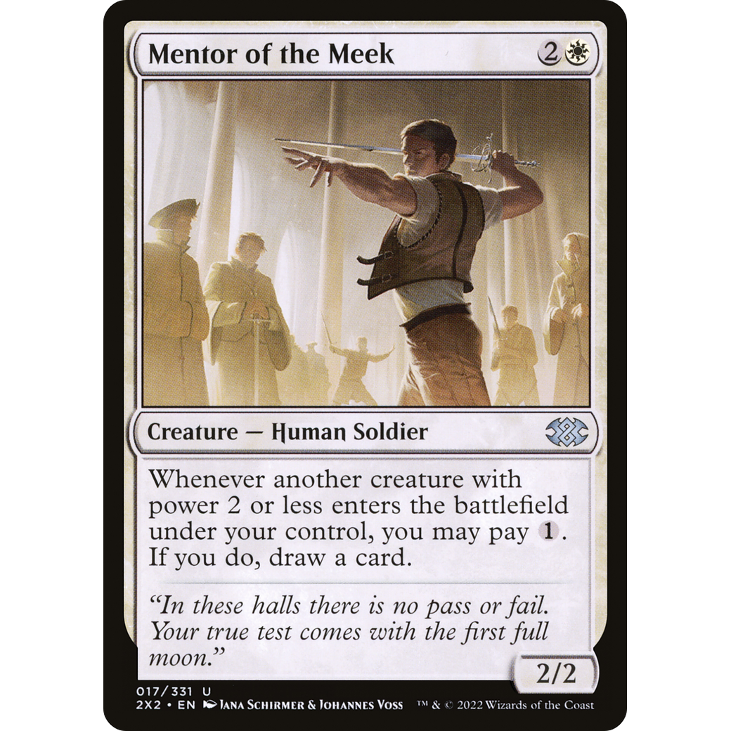 Mentor of the Meek (2X2-017) - Double Masters 2022 Foil