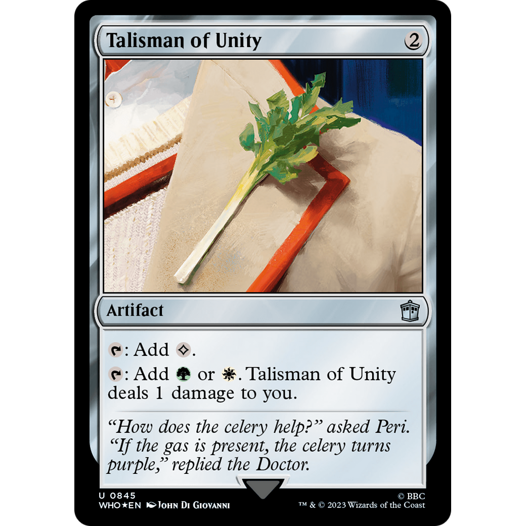 Talisman of Unity (Surge Foil) (WHO-845) - Doctor Who Foil