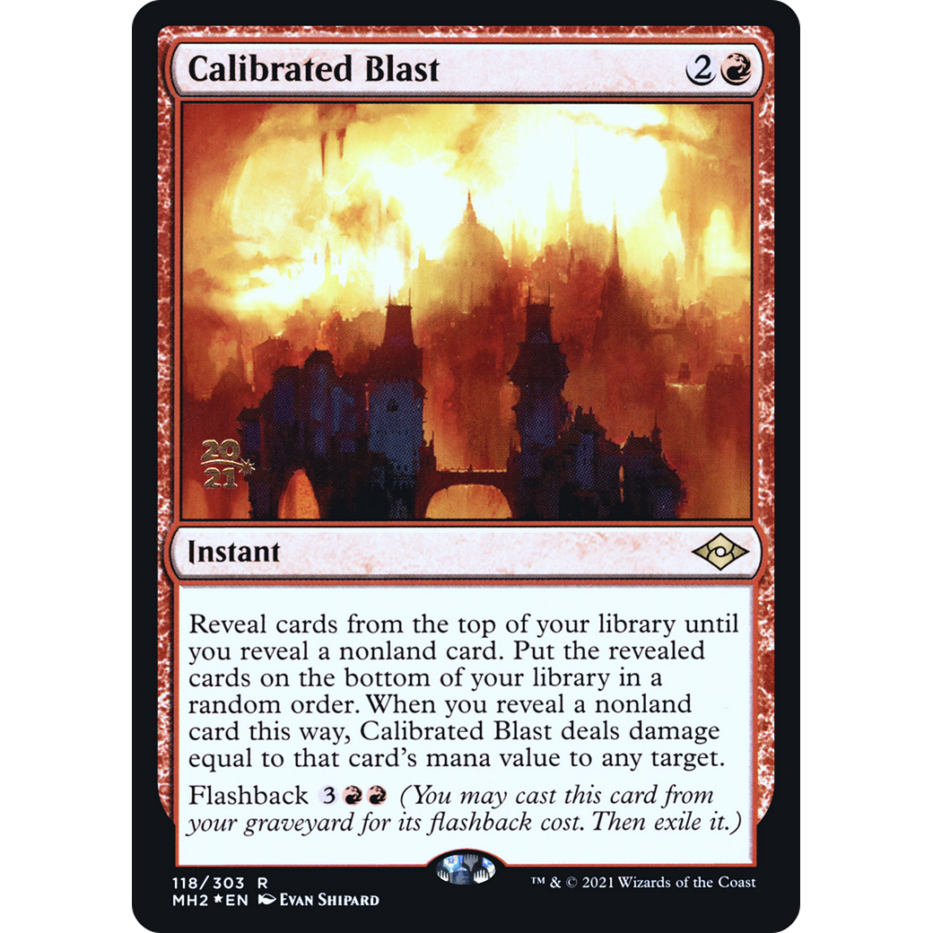 Calibrated Blast (PRE-118) - Modern Horizons 2 Promos Foil