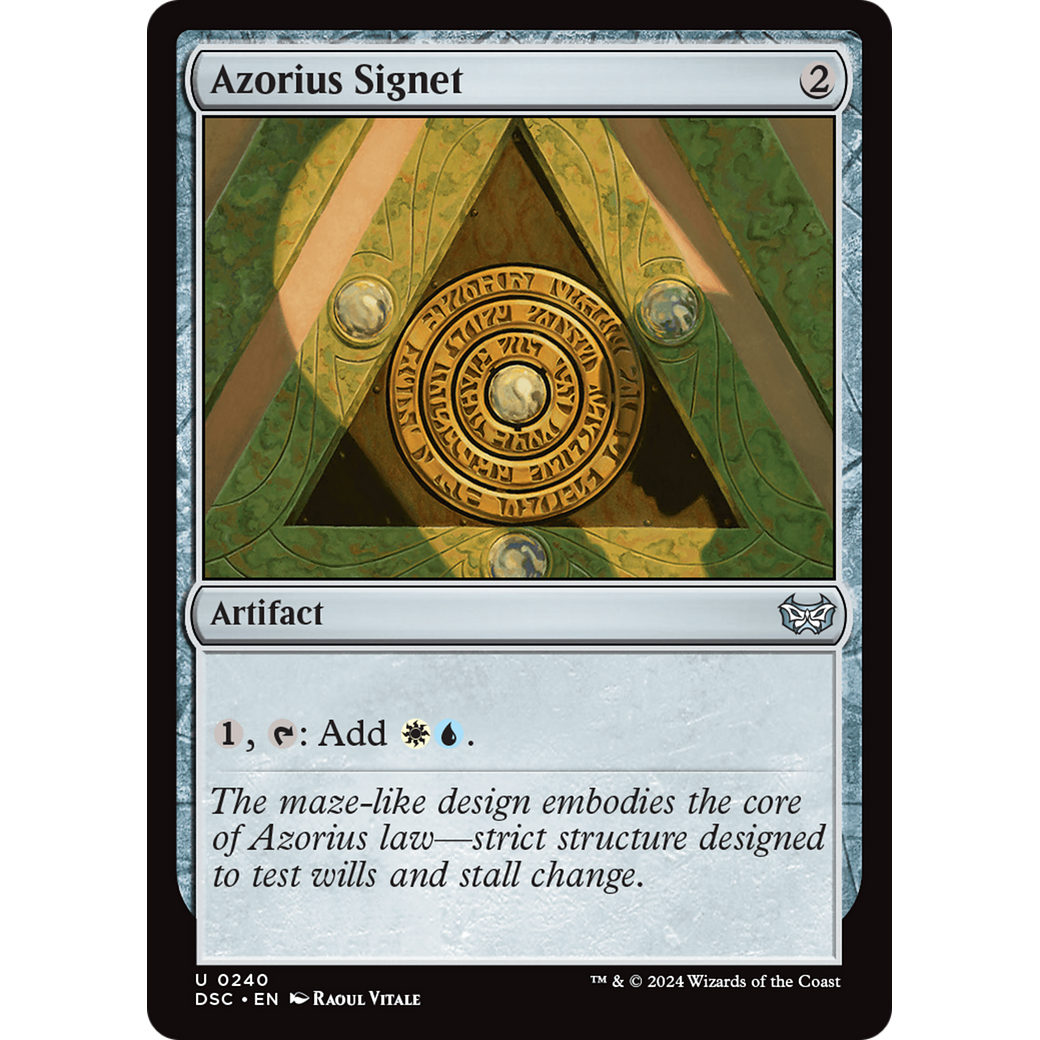 Azorius Signet (DSC-240) - Duskmourn: House of Horror Commander