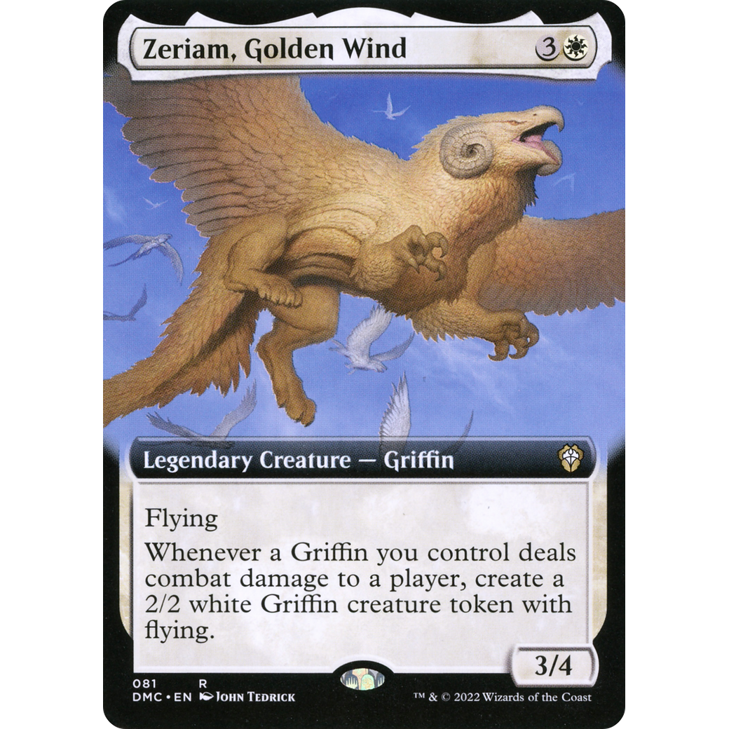 Zeriam, Golden Wind (Extended Art) (DMC-081) - Dominaria United Commander: (Extended Art)