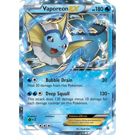 Vaporeon EX 24/83 - Generations Holofoil