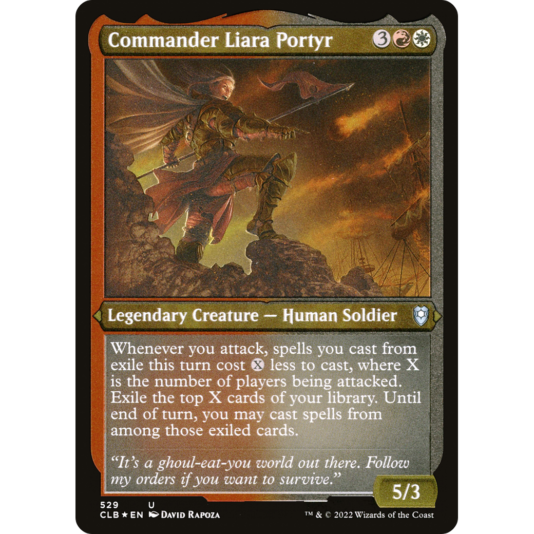 Commander Liara Portyr (CLB-529) - Commander Legends: Battle for Baldur's Gate Etched Foil