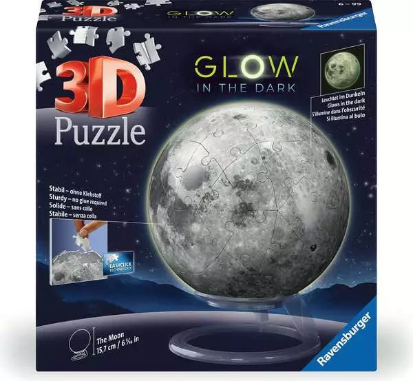 Puzzle Ball Glow-in-the-Dark Moon 726pc 3D Puzzle