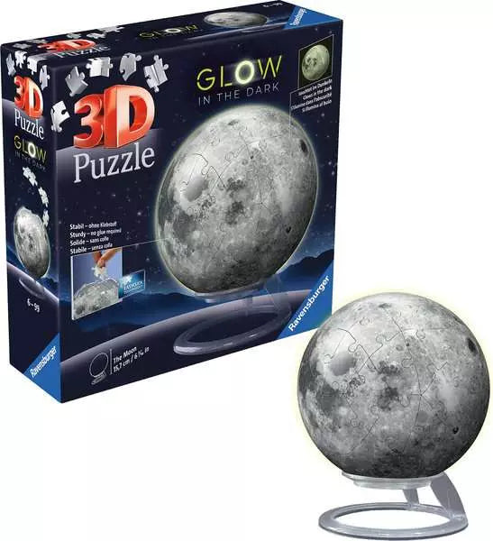 Puzzle Ball Glow-in-the-Dark Moon 726pc 3D Puzzle