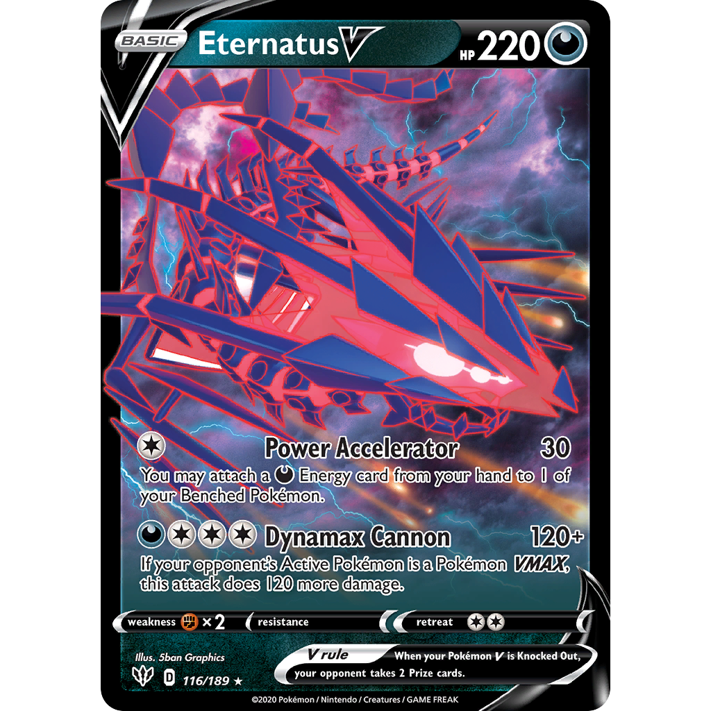 Eternatus V 116/189 - SWSH03 Darkness Ablaze Holofoil