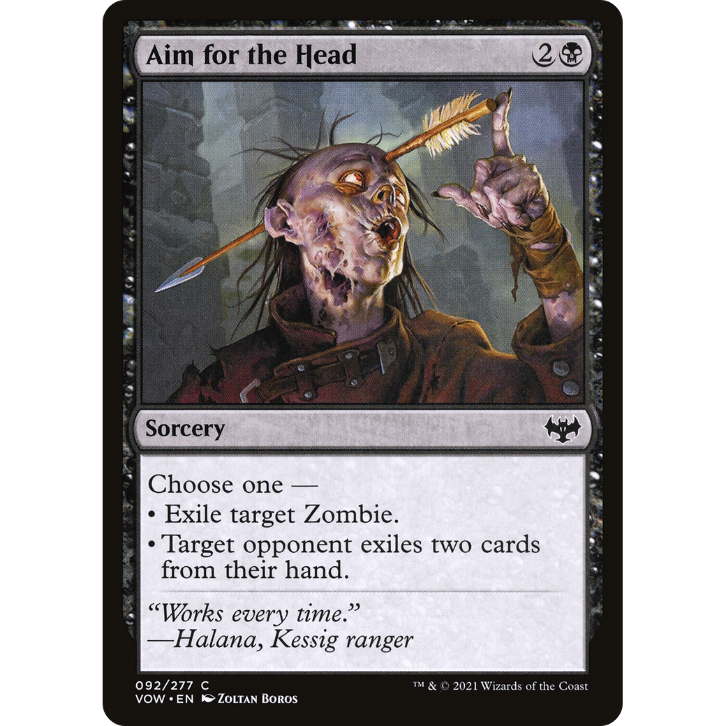 Aim for the Head (VOW-092) - Innistrad: Crimson Vow Foil