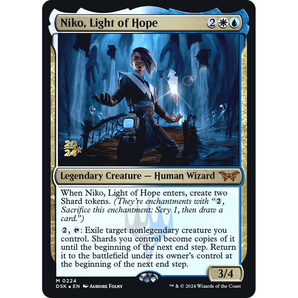 Niko, Light of Hope (PRE-224S) - Duskmourn: House of Horror Promos Foil