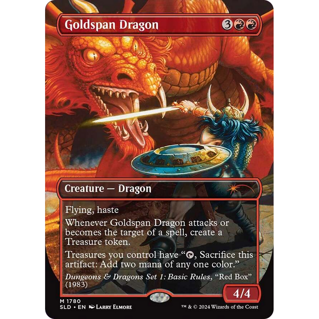 Goldspan Dragon (SLD-1780) - Secret Lair Drop (Borderless)