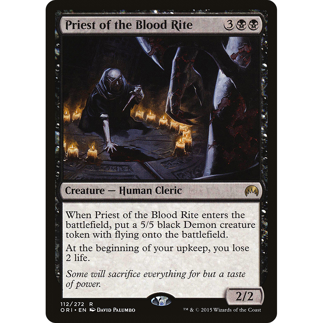 Priest of the Blood Rite (ORI-112) - Magic Origins Foil
