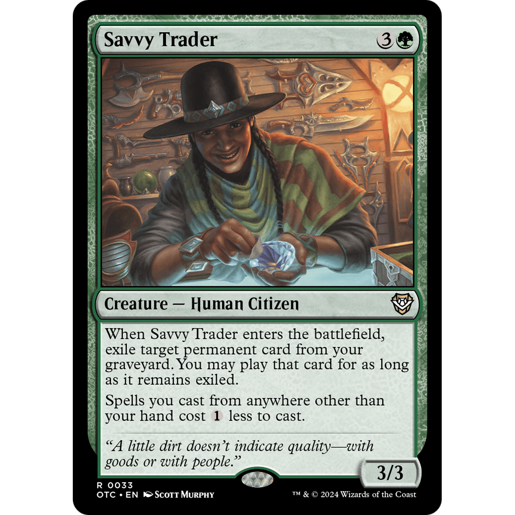 Savvy Trader (OTC-033) - Outlaws of Thunder Junction Commander