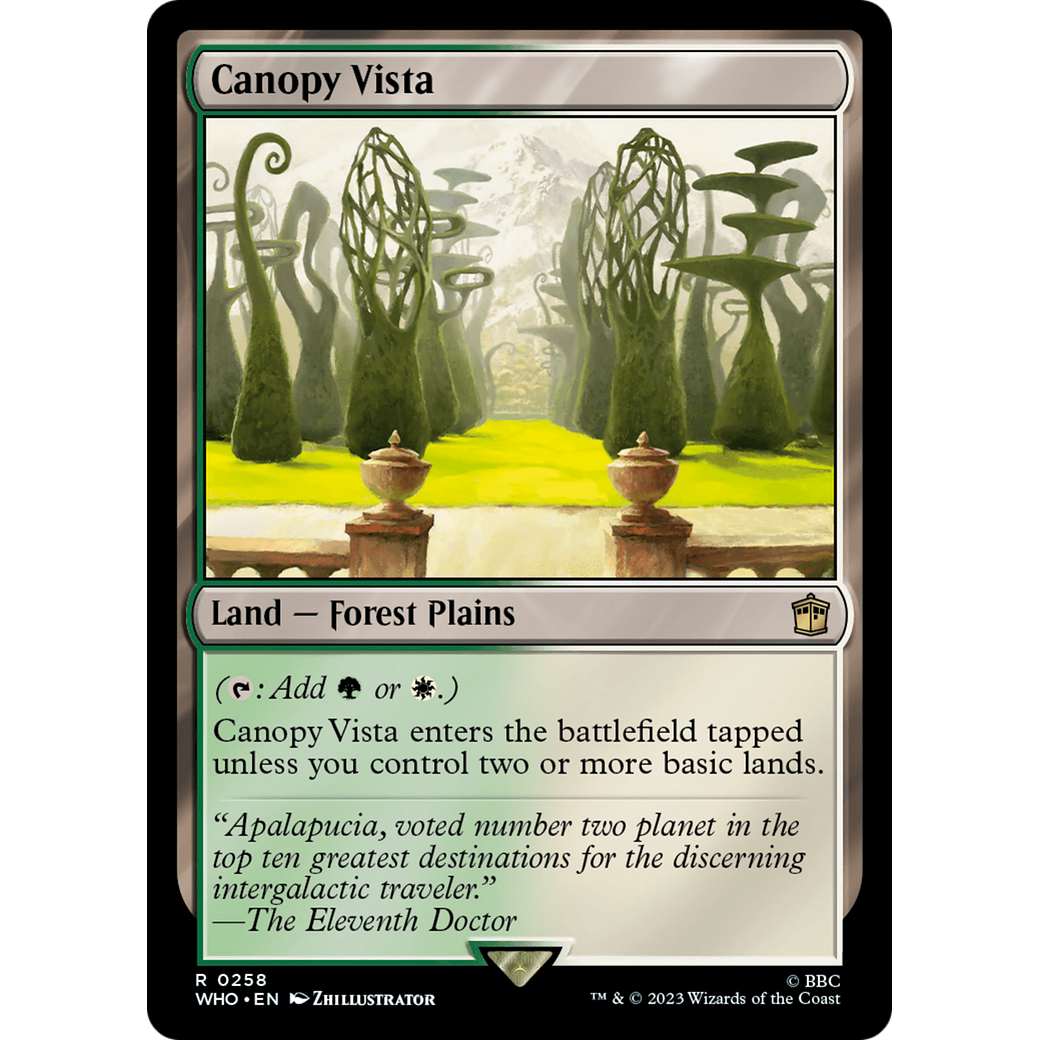 Canopy Vista (WHO-258) - Doctor Who Foil