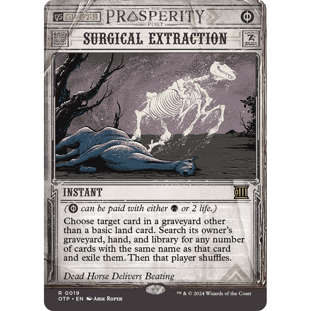 Surgical Extraction (OTP-019) - Breaking News: (Showcase) (Borderless) Foil
