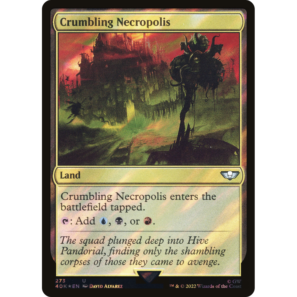 Crumbling Necropolis (40K-273) - Warhammer 40,000 Commander Foil