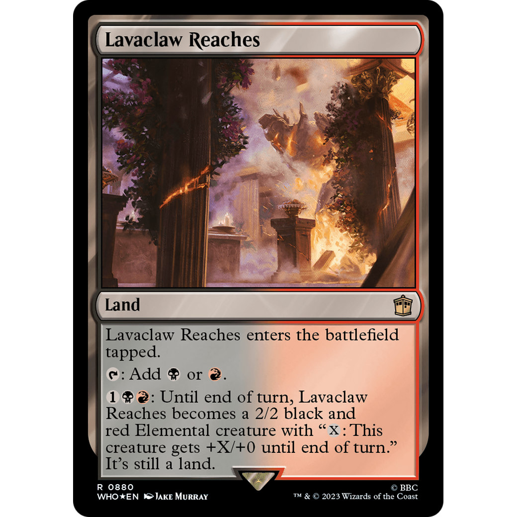Lavaclaw Reaches (Surge Foil) (WHO-880) - Doctor Who Foil