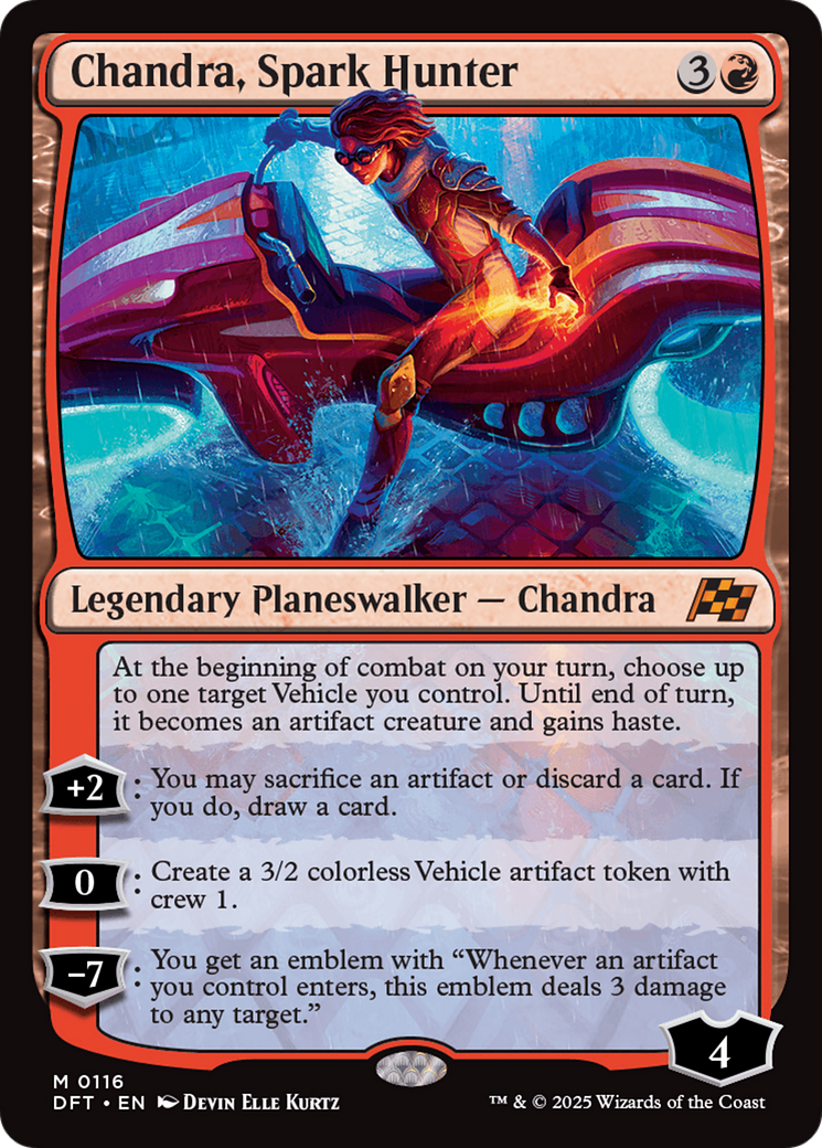 Chandra, Spark Hunter (DFT-116) - Aetherdrift Foil