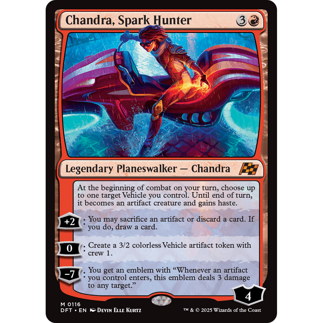 Chandra, Spark Hunter (DFT-116) - Aetherdrift Foil
