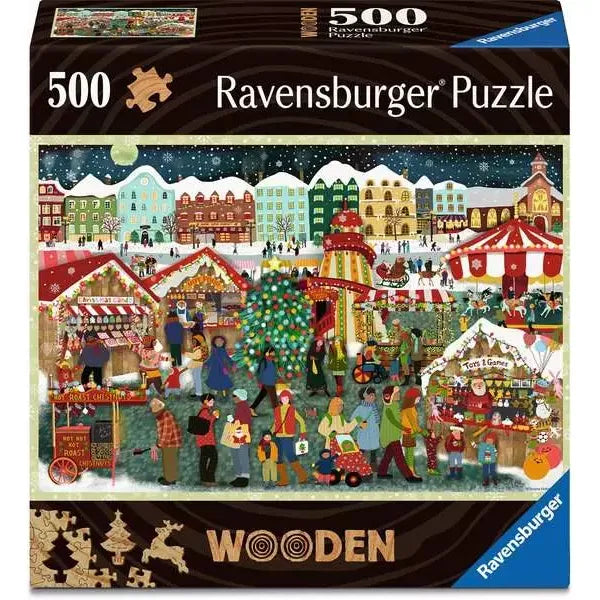 Christmas Market 500pc Wooden Puzzle (Pre-Order)