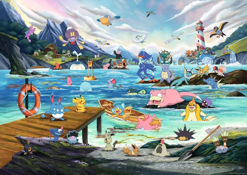 Pokémon Collector's Edition Vaporeon at Temperate Marine 1000pc Puzzle