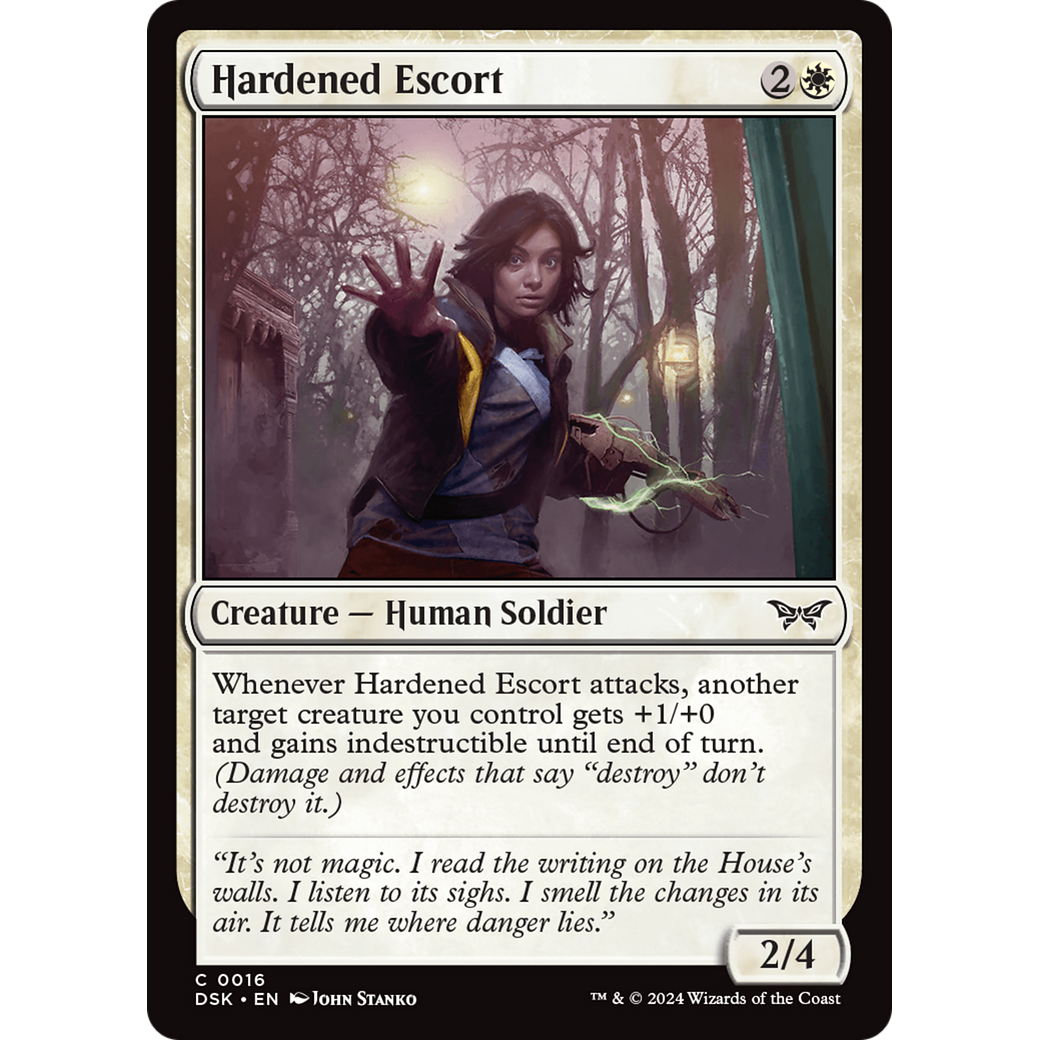 Hardened Escort (DSK-016) - Duskmourn: House of Horror