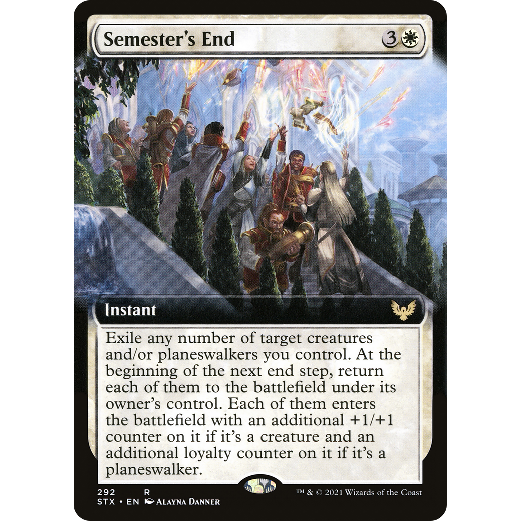 Semester's End (Extended Art) (STX-292) - Strixhaven: School of Mages: (Extended Art) Foil