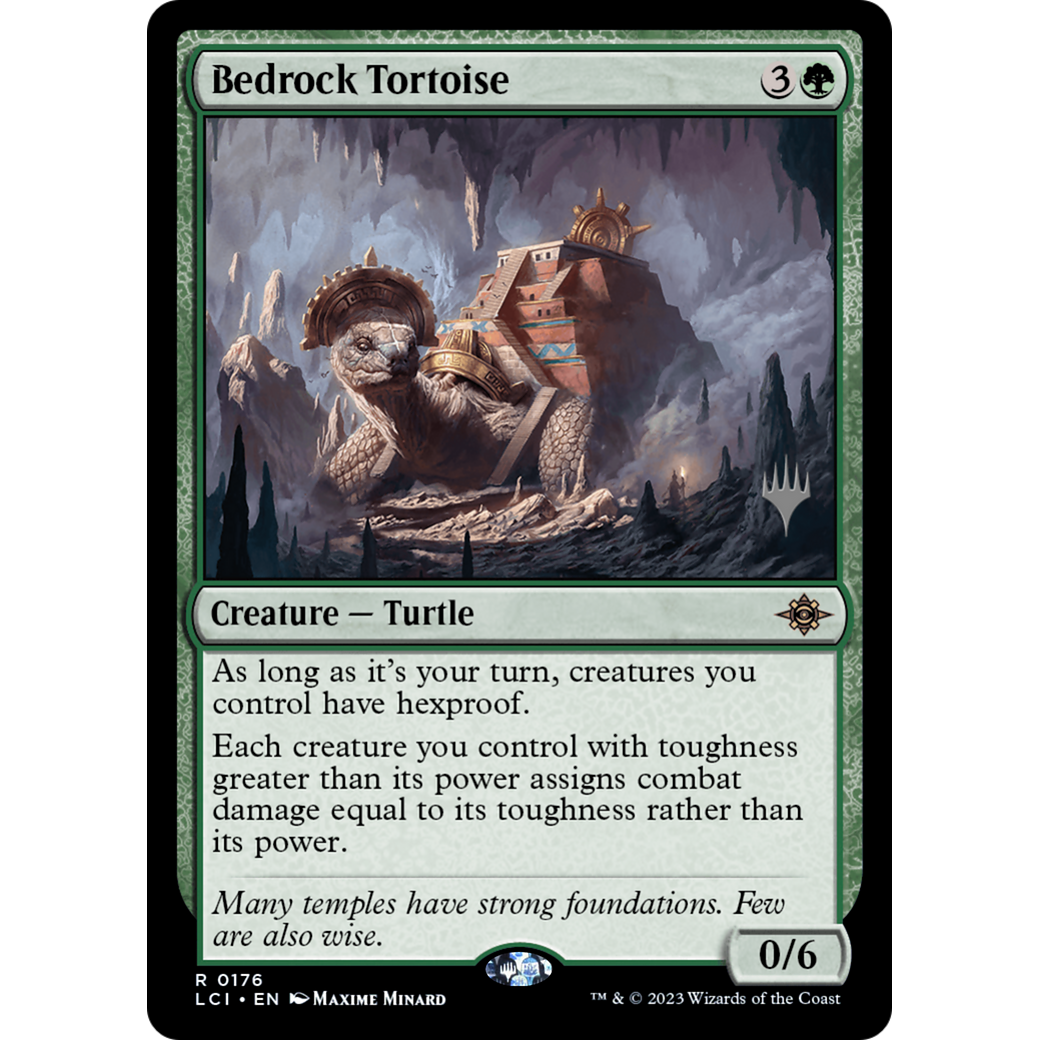 Bedrock Tortoise (PPLCI-176P) - The Lost Caverns of Ixalan Promos Foil
