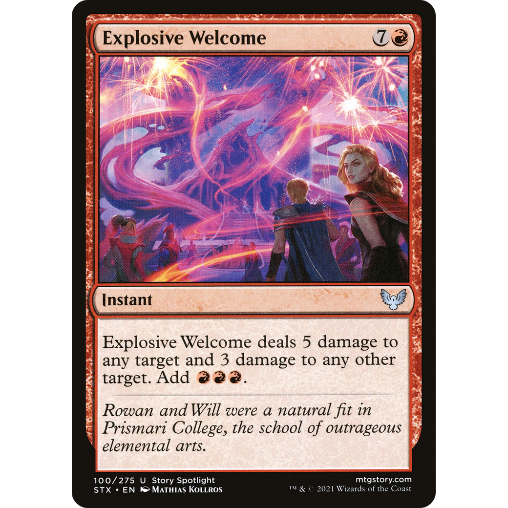 Explosive Welcome (STX-100) - Strixhaven: School of Mages