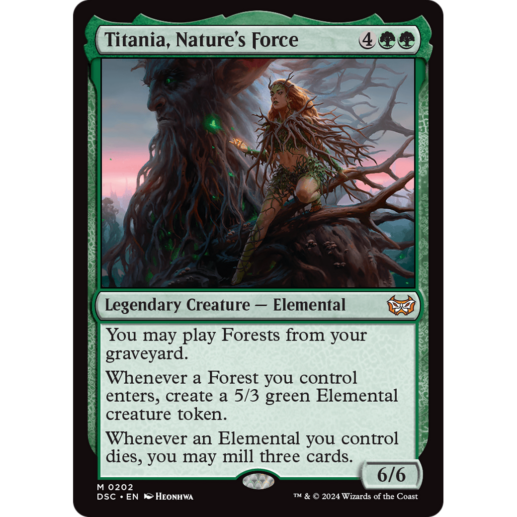 Titania, Nature's Force (DSC-202) - Duskmourn: House of Horror Commander