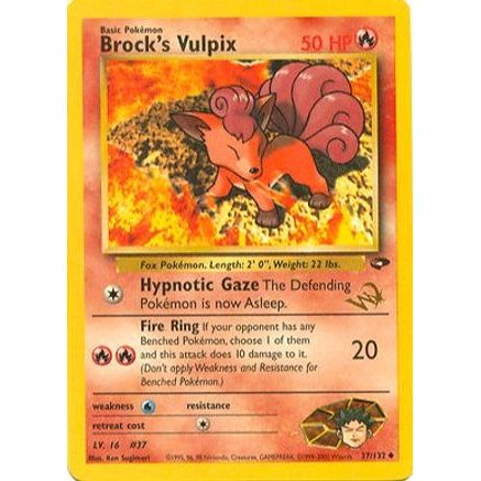 Brock's Vulpix [W Stamped] 37 - WoTC Promo