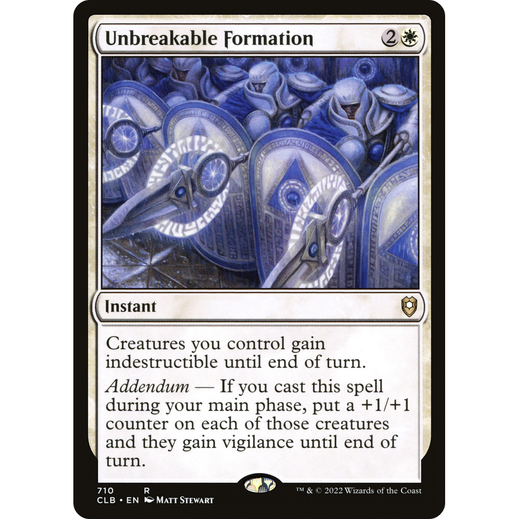 Unbreakable Formation (CLB-710) - Commander Legends: Battle for Baldur's Gate