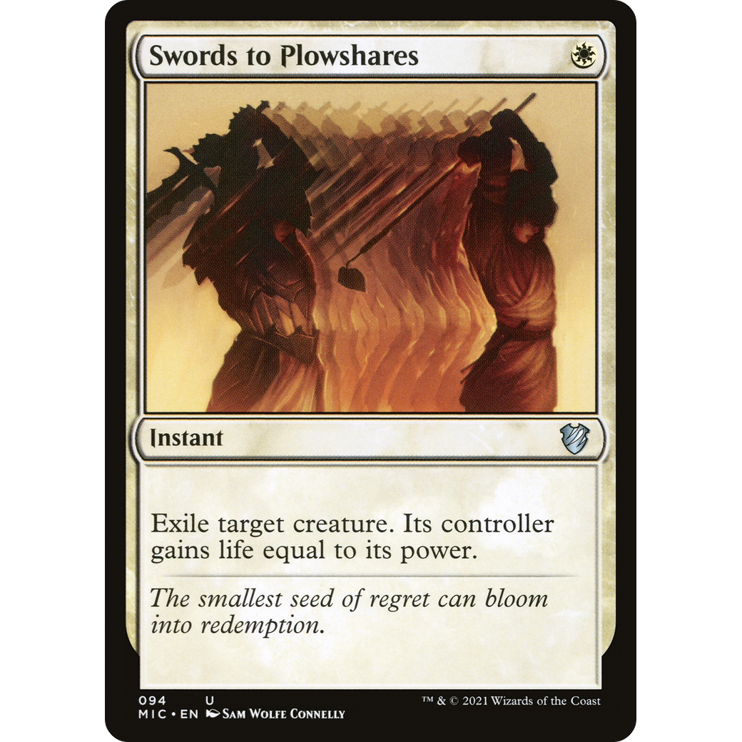 Swords to Plowshares (MIC-094) - Midnight Hunt Commander