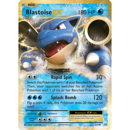 Blastoise EX 21/108 - XY  Evolutions Holofoil