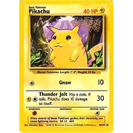 Pikachu - 58/102 (PokeTour 1999) 58 - Miscellaneous Cards & Products