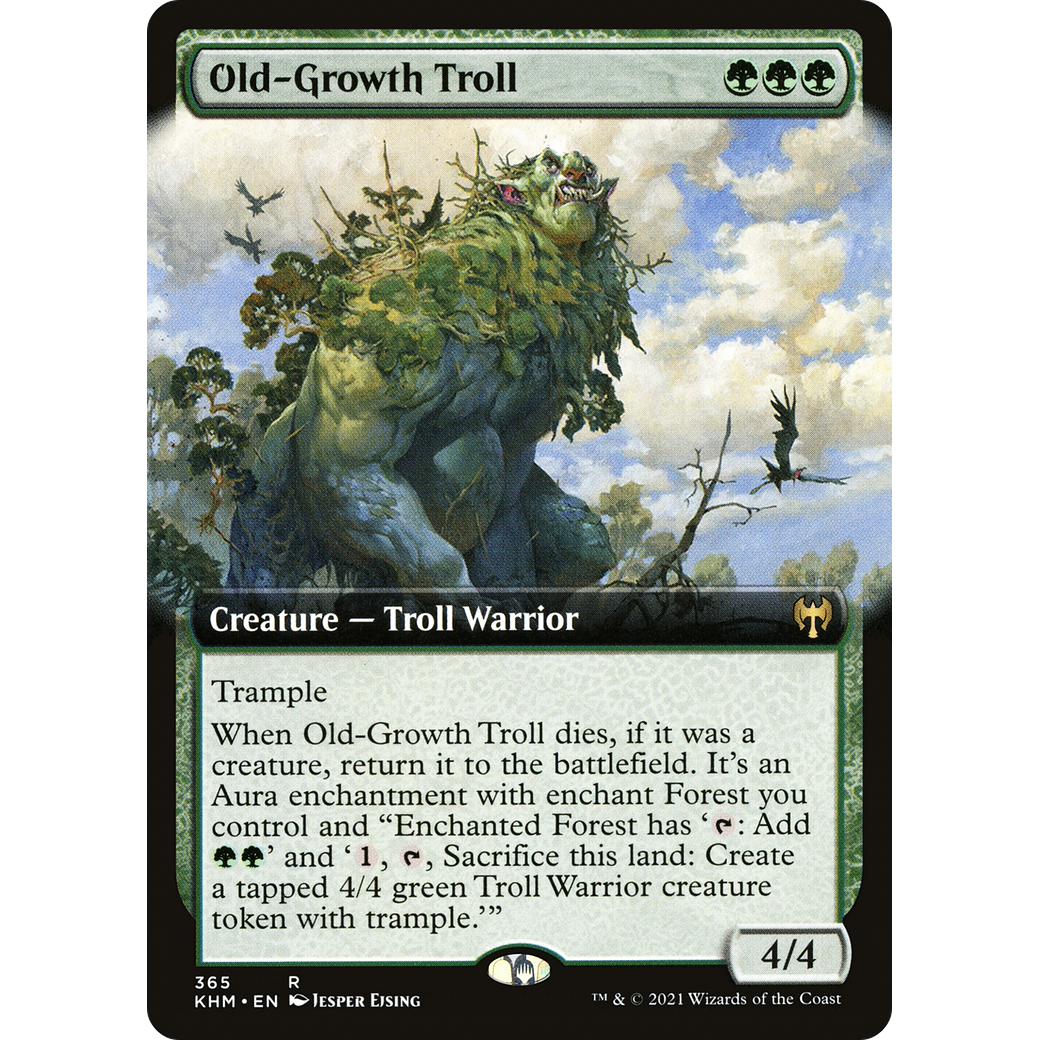 Old-Growth Troll (Extended Art) (KHM-365) - Kaldheim: (Extended Art)