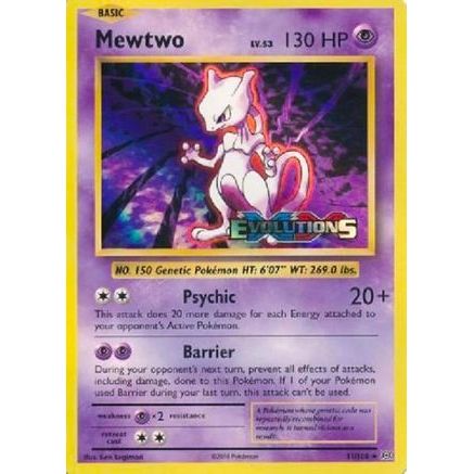 Mewtwo (XY Evolutions Prerelease) 51 - XY Promos Holofoil