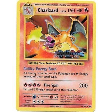 Charizard (XY Evolutions Prerelease) 11 - XY Promos Holofoil