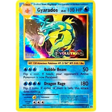 Gyarados - 34/108 (Prerelease) [Staff] - XY Promos Holofoil