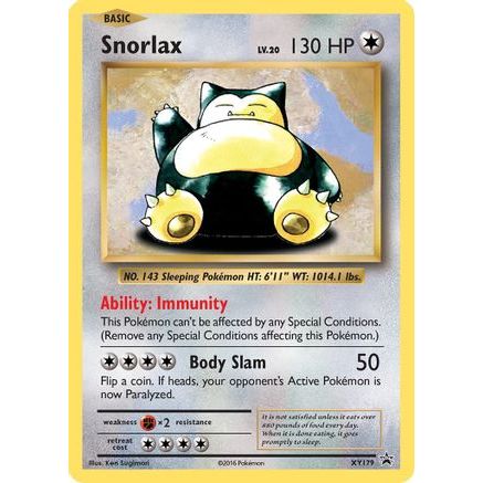 Snorlax - XY179 XY179/211 - XY Promos Holofoil
