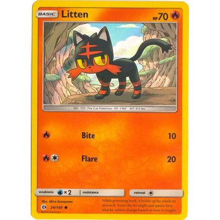 Litten - 24/149 (Water Web Holo) 24 - Miscellaneous Cards & Products Holofoil
