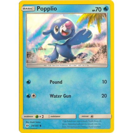 Popplio - 39/149 (Water Web Holo) 39 - Miscellaneous Cards & Products Holofoil