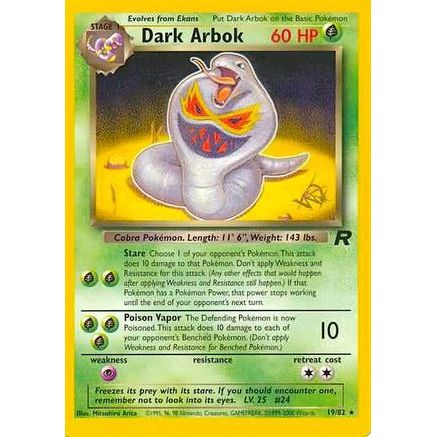 Dark Arbok [W Stamped] 19 - WoTC Promo