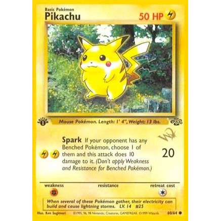 Pikachu [W Stamped] 60 - WoTC Promo