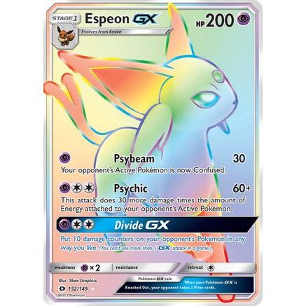 Espeon GX (Secret) 152/149 - SM Base Set Holofoil