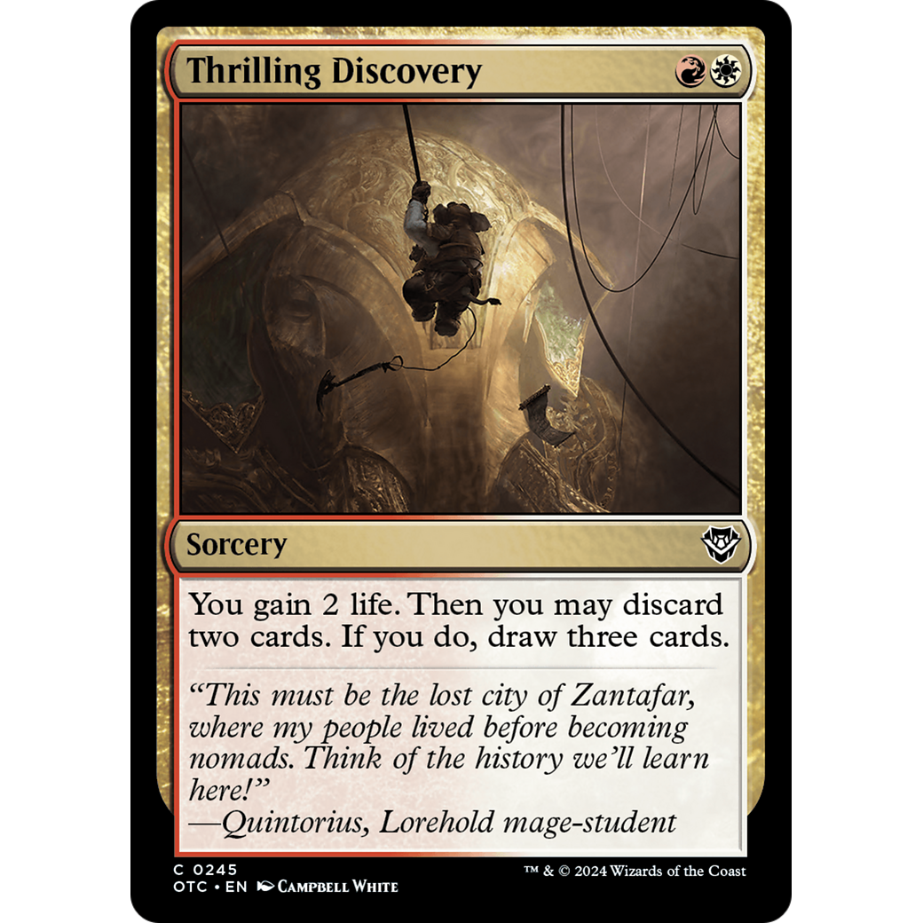 Thrilling Discovery (OTC-245) - Outlaws of Thunder Junction Commander