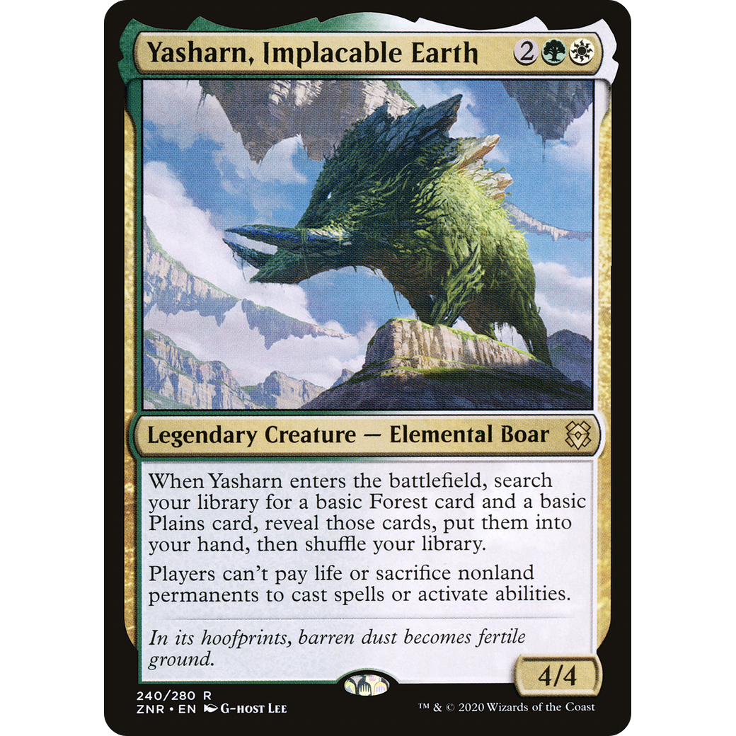Yasharn, Implacable Earth (ZNR-240) - Zendikar Rising Foil