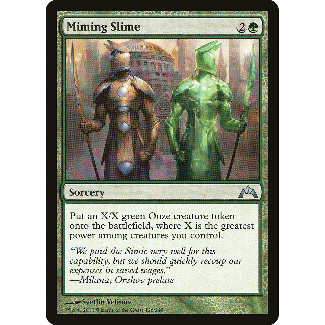 Miming Slime (GTC-126) - Gatecrash